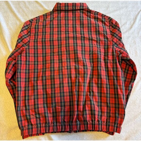 Polo Ralph Lauren Size Small Plaid Zip Up Jacket Men Red Vintage Y2K - Picture 6 of 6